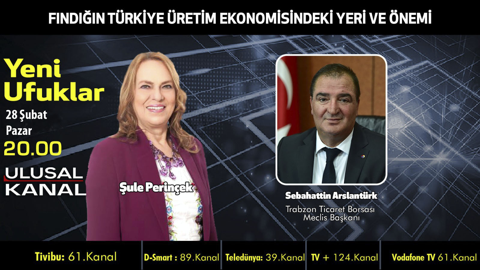 Meclis Başkanı Arslantürk Ulusal Kanal’da fındığı anlatacak..