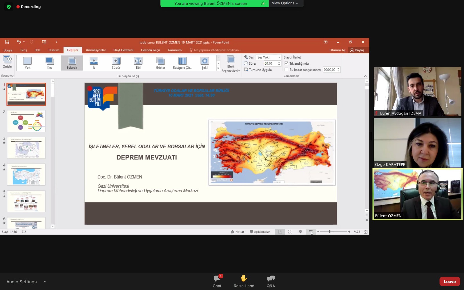 Bina Deprem Yönetmeliği Eğitimi