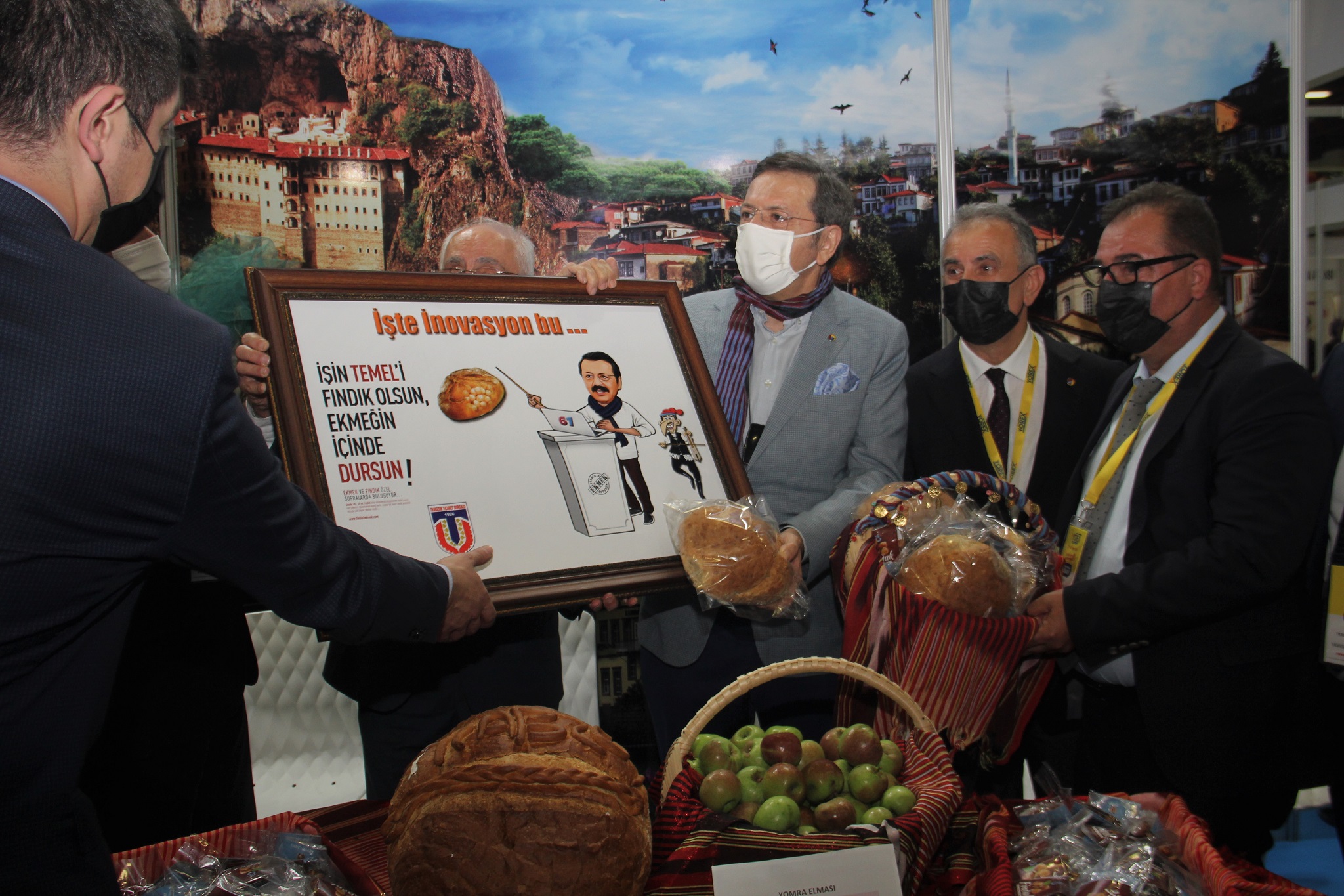 TOBB Başkanına karikatür sürprizi