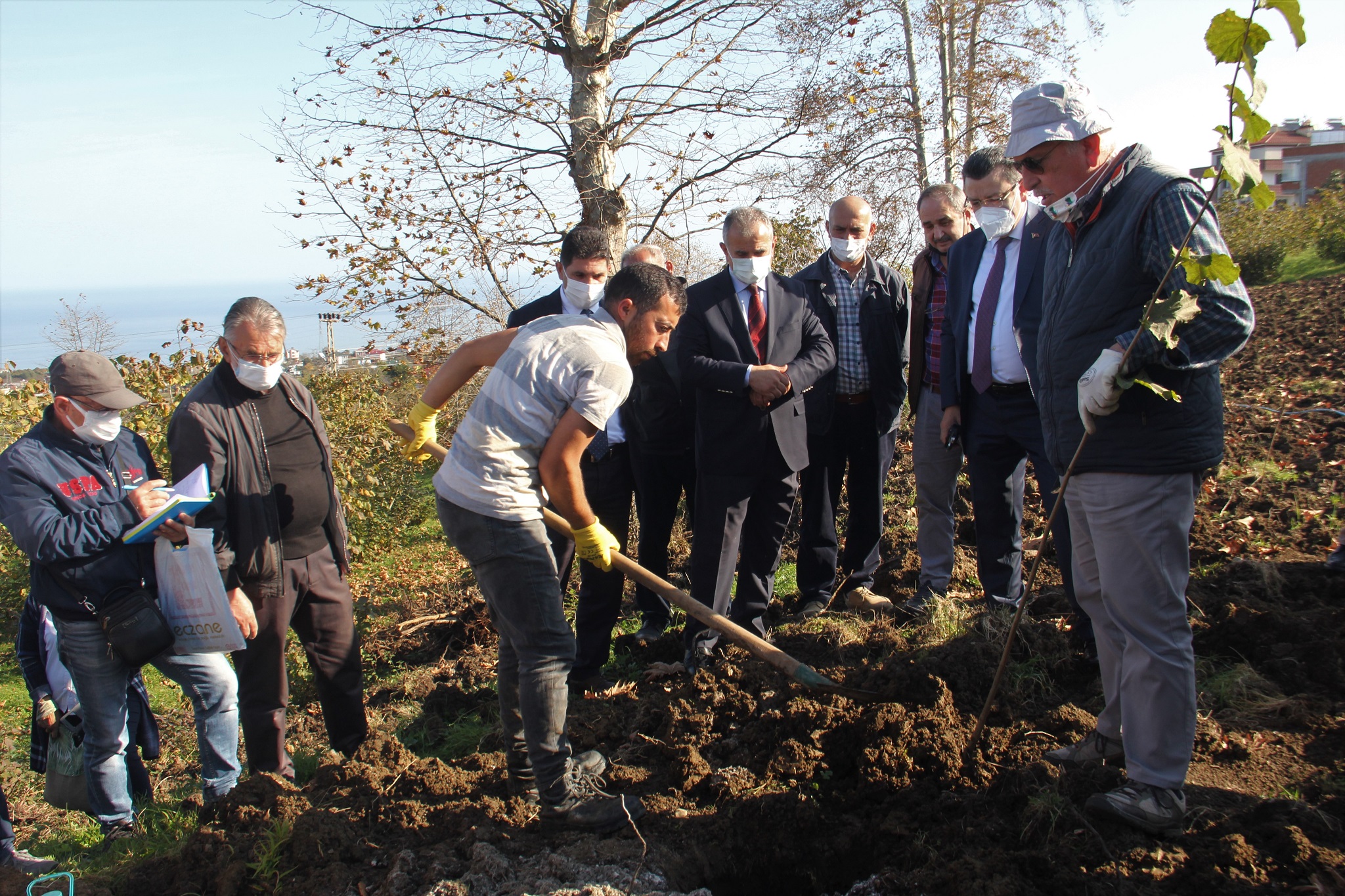 İlk Fidan Başkandan…