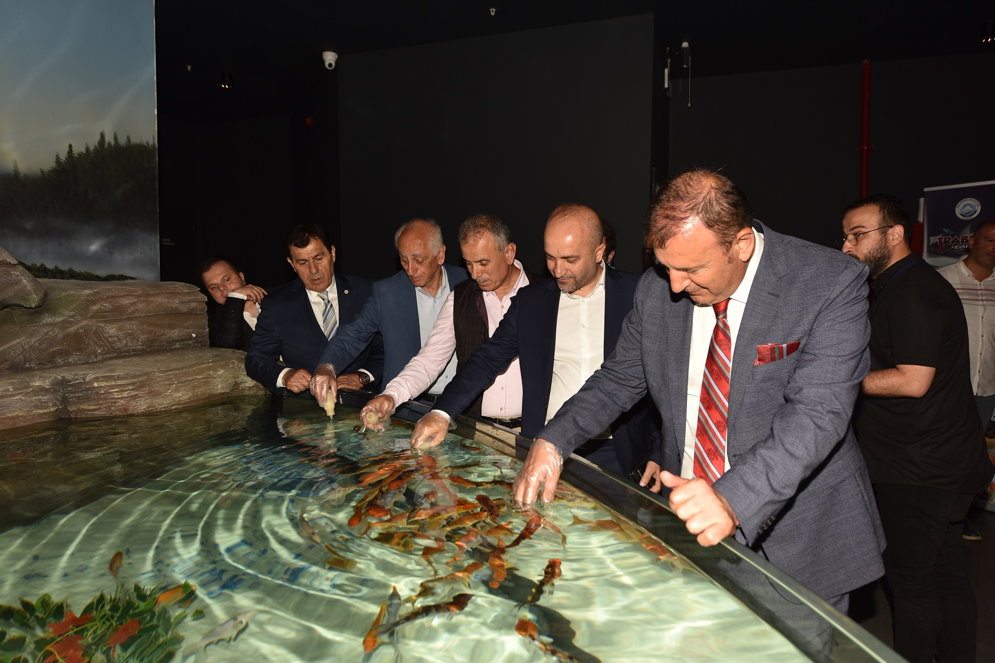 Başkanlar Tünel Akvaryumu ziyaret ettiler